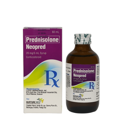 NEOPRED Prednisolone Sodium Phosphate 20mg / 5mL Syrup 60mL price in ...